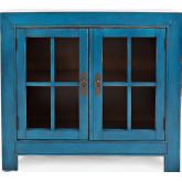 Aquitaine Accent Cabinet in Vivid Azure Blue Finish